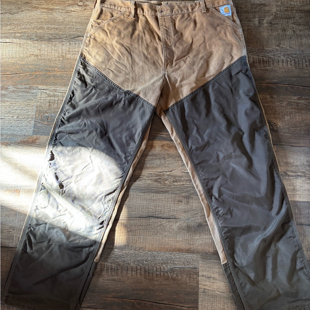 Carhartt Men's Brown and Gray Cargo Pants